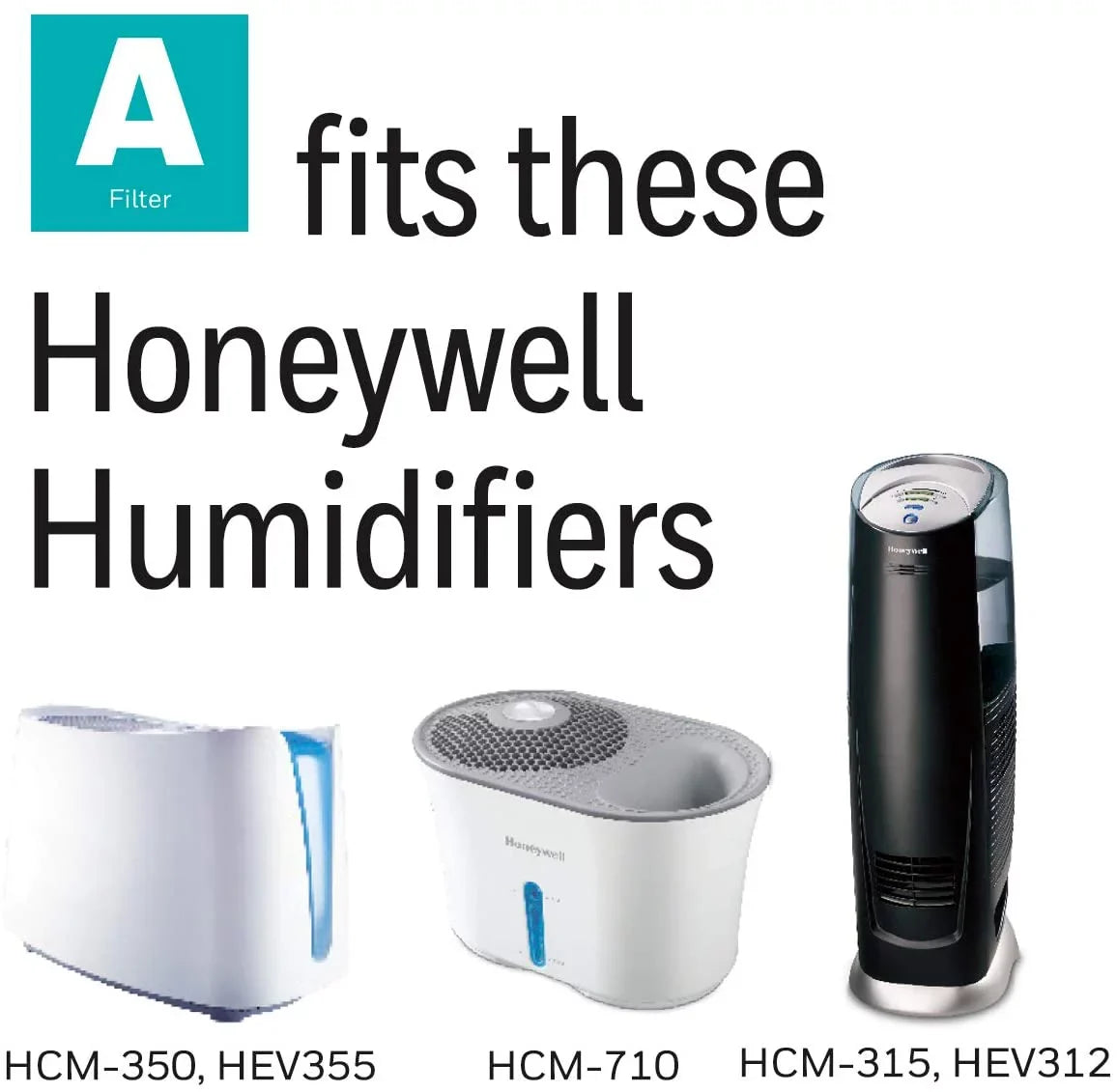 Honeywell Replacement Wicking Filter A, 3 Pack, White, 3 Count