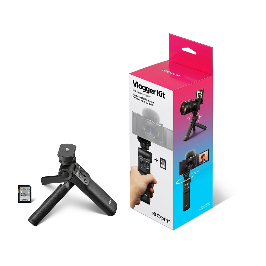 Alpha ZV-E1 Mirrorless Camera with 50mm Lens, Grip, and Mic (Black) Kit