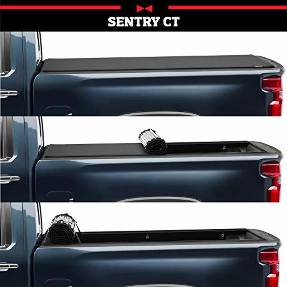 Truxedo Sentry Ct Hard Rolling Truck Bed Tonneau protector | 1594716 | matching with 2022  Maverick 4' 6" Bed (54.4")