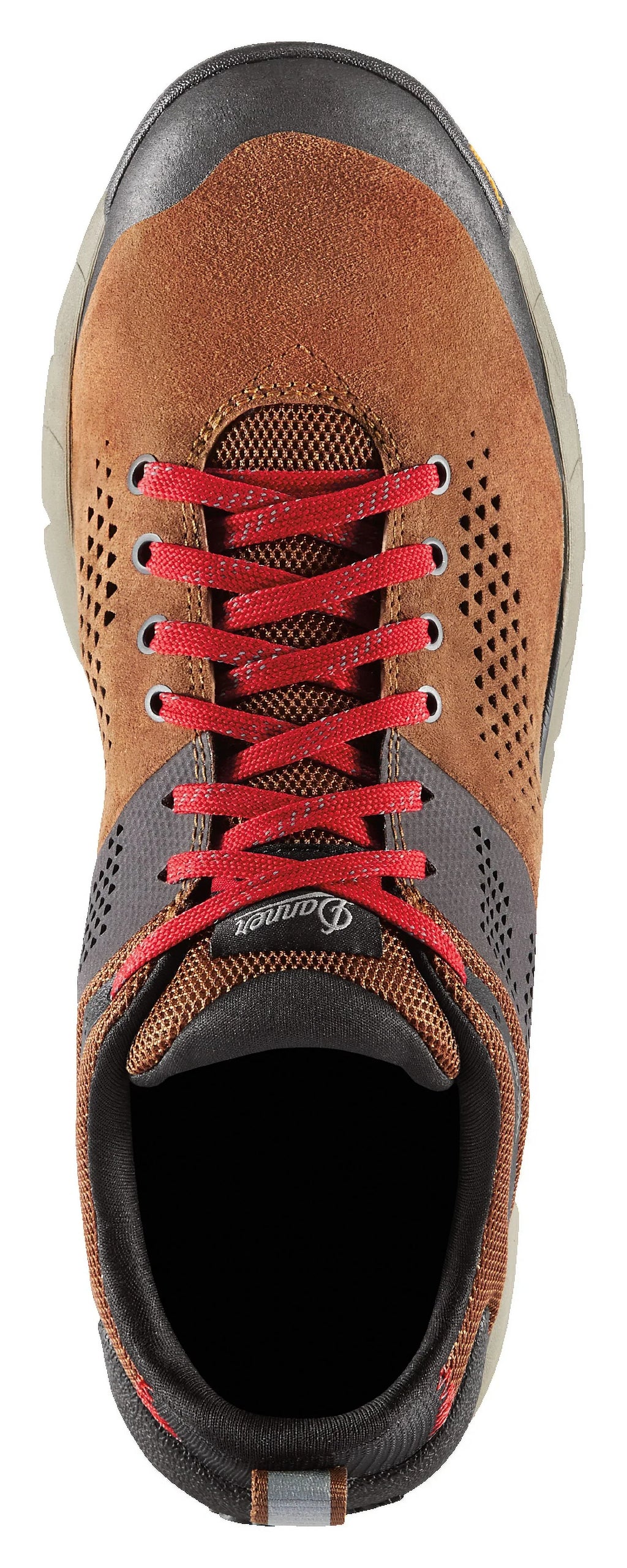 Refurbished Danner Trail 2650 Leather Hiking Shoes for Men - Brown/Red - 10.5M