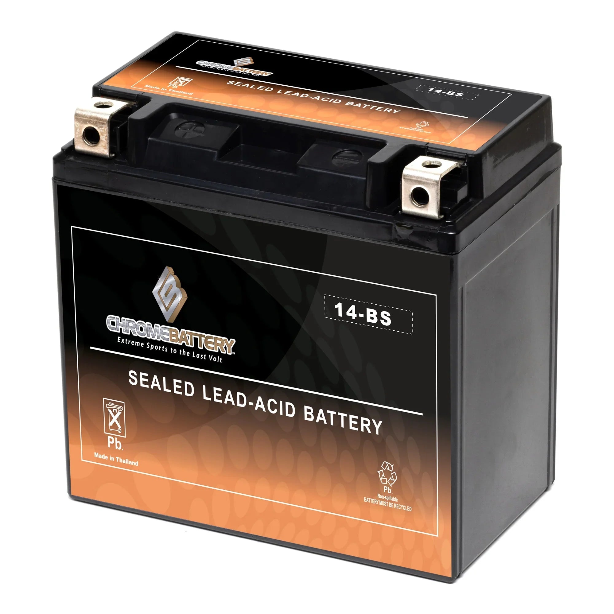 Tourer) 1100cc 01-'07. E. C. Chrome Battery YTX14-BS (14-BS 12 Volt,12 Ah, 200 CCA) Motorcycle Battery for Honda Vt1100c, C3, T Shadow (spirit, Aero, A