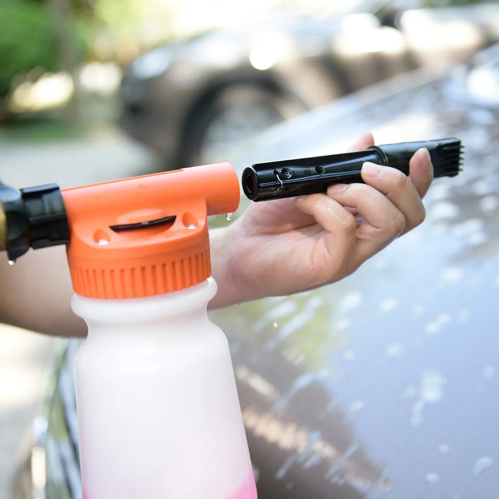 Carcarez Car Wash Foam Gun with Chenille Premium Scratch-Free Microfiber Wash Mitt