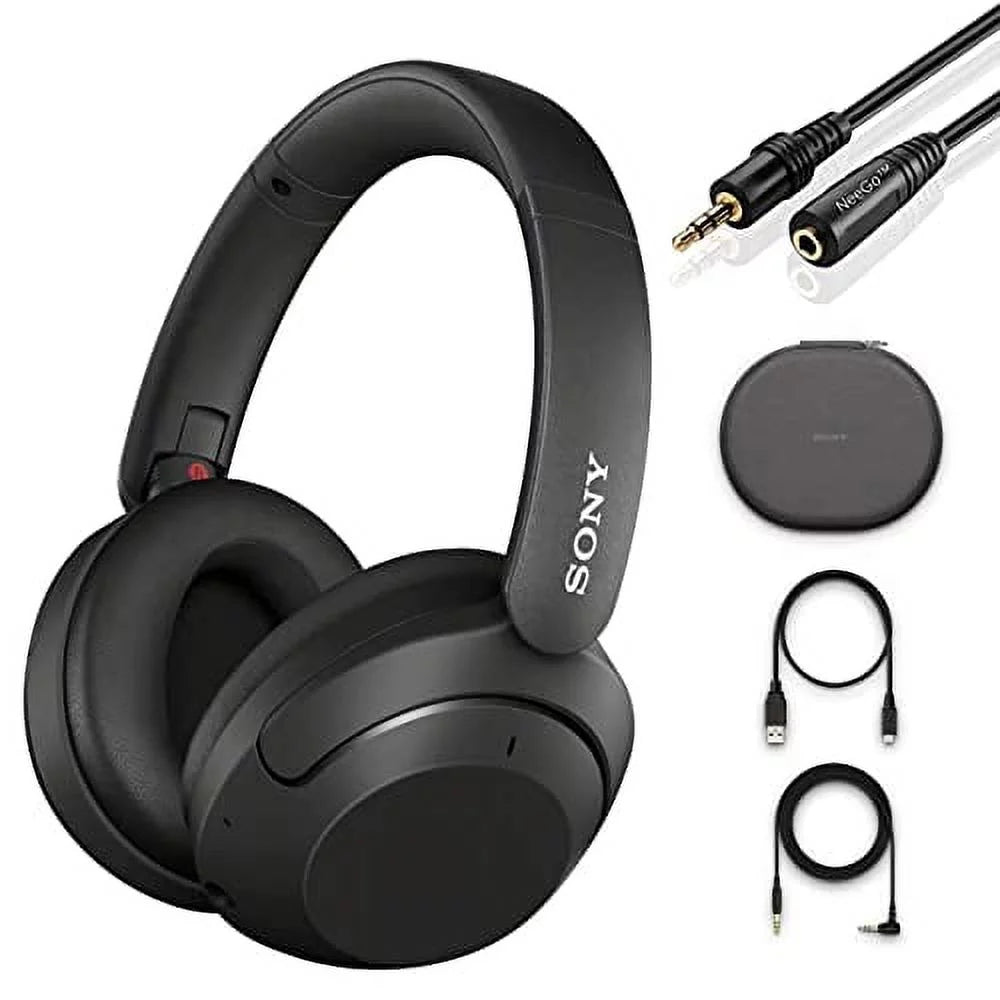 Wireless Bluetooth Over Ear Headset WH-XB910N with Microphone Extra Bass Noise Cancelling Headphones with NeeGo AUX