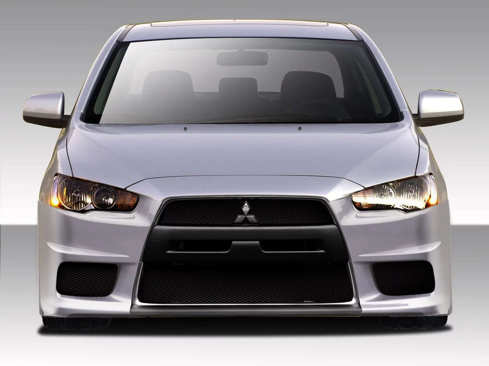 2008-2017 Mitsubishi Lancer Duraflex Evo X V3 Front Bumper wrap - 1 Piece