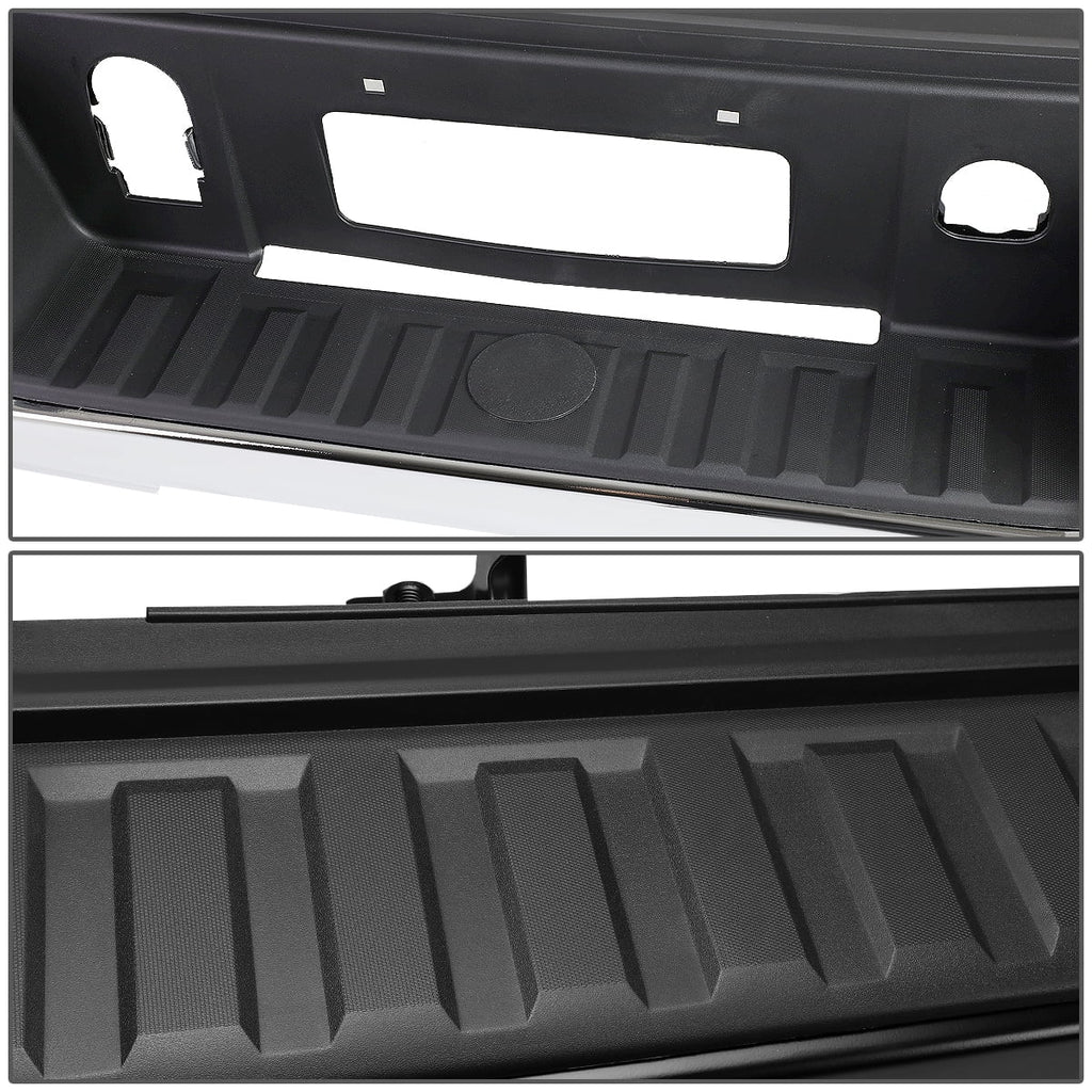 DNA Motoring STEPBUM-10013 For 2014 to 2018 Chevy Silverado / GMC Sierra Chrome Rear Corner Step Bumper (No Park Distance Sensor Hole) 15 16 17