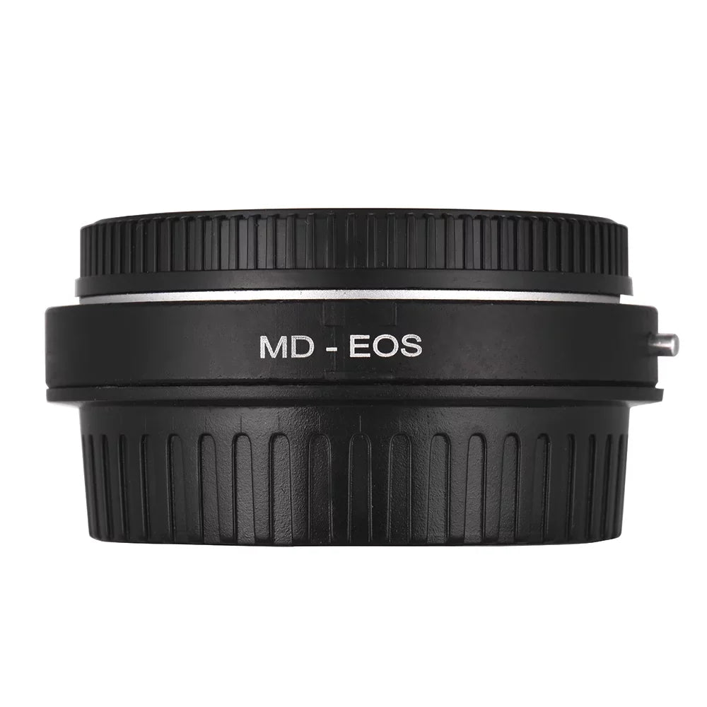 MD- Lens Mount Adapter Ring with Corrective Lens for Minolta MD Lens to Fit for  EF Camera Focus Infinity