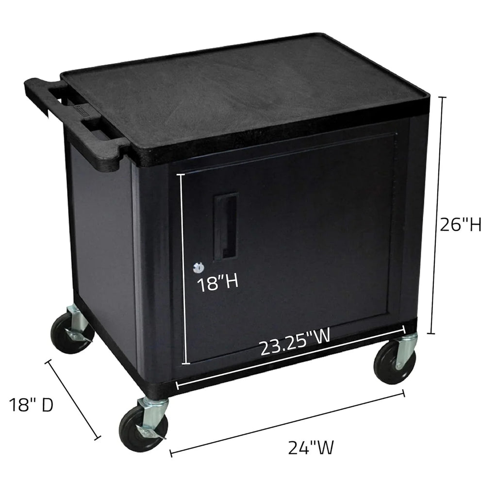 26"H AV Car - wo Shelves Cabine