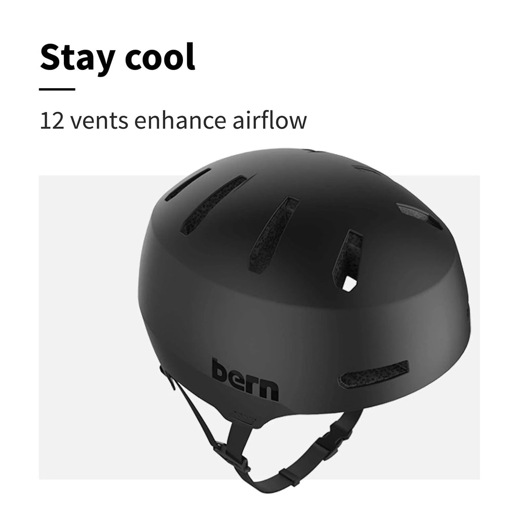 Bern, Macon 2.0 Multisport Helmet Small Matte Black
