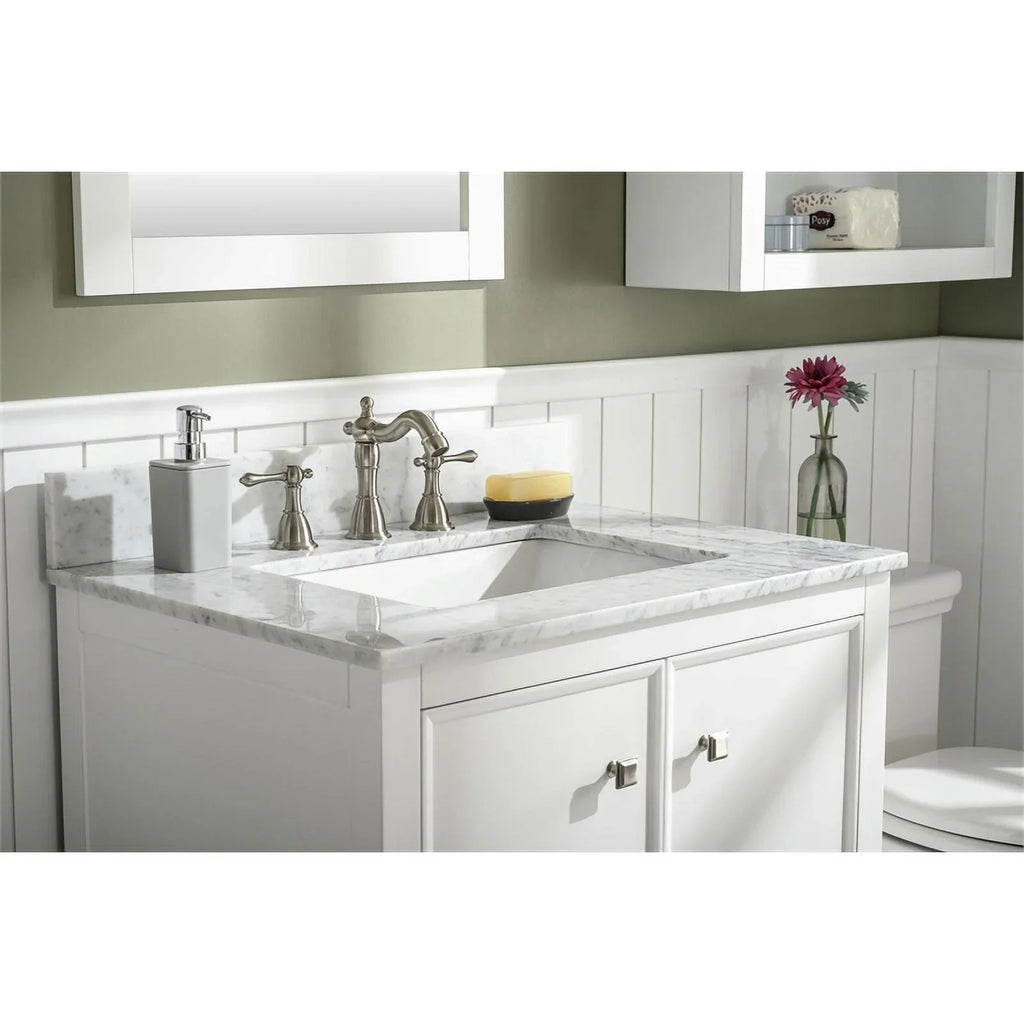 Legion Furniture 30" Contemporary MDF/Veneer Wood Sink Vanity Cabinet - White
