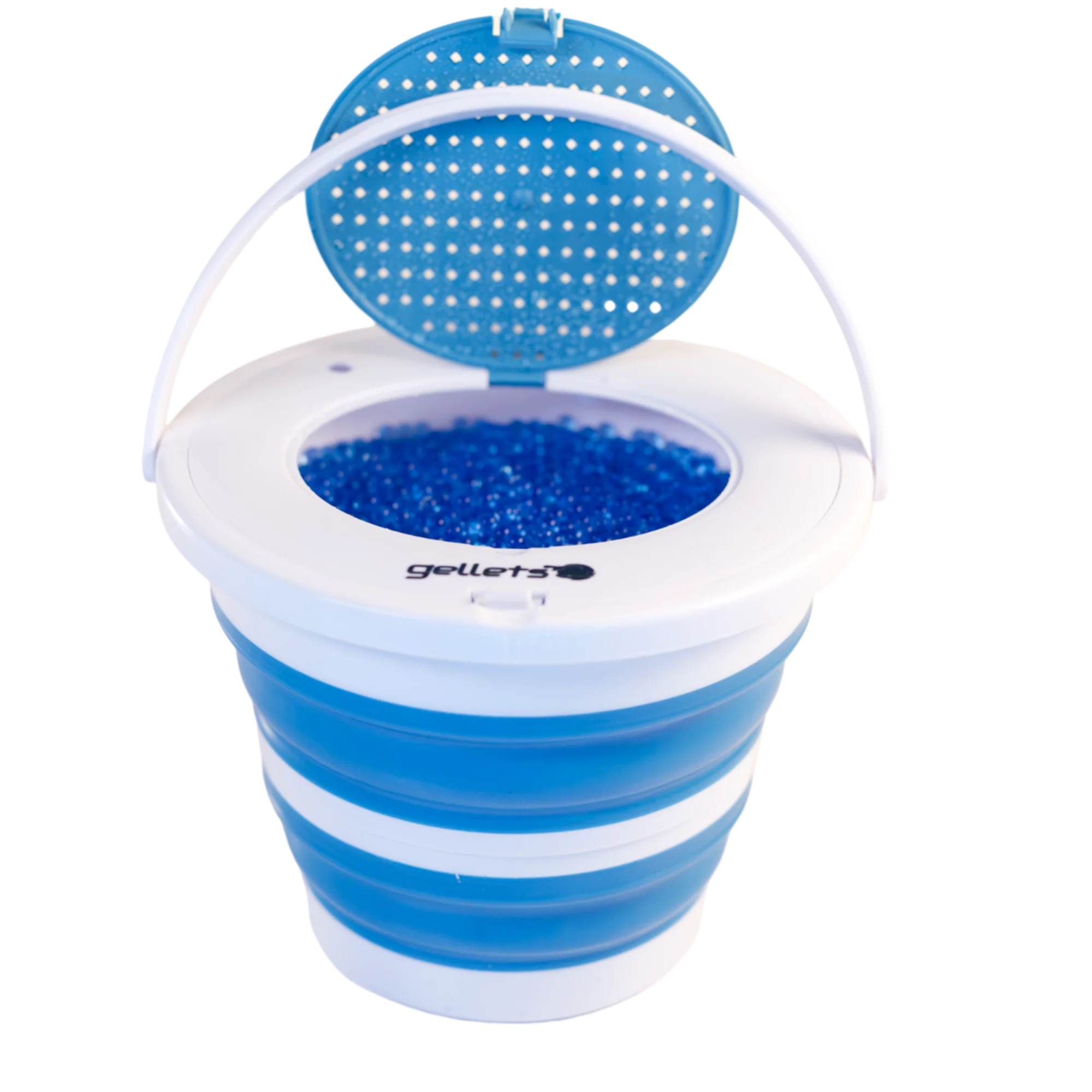 Gel Blaster Collapsible Gellet Ammo Tub, Blue, 1.5 Gallon - Holds 15,000+ Gellets