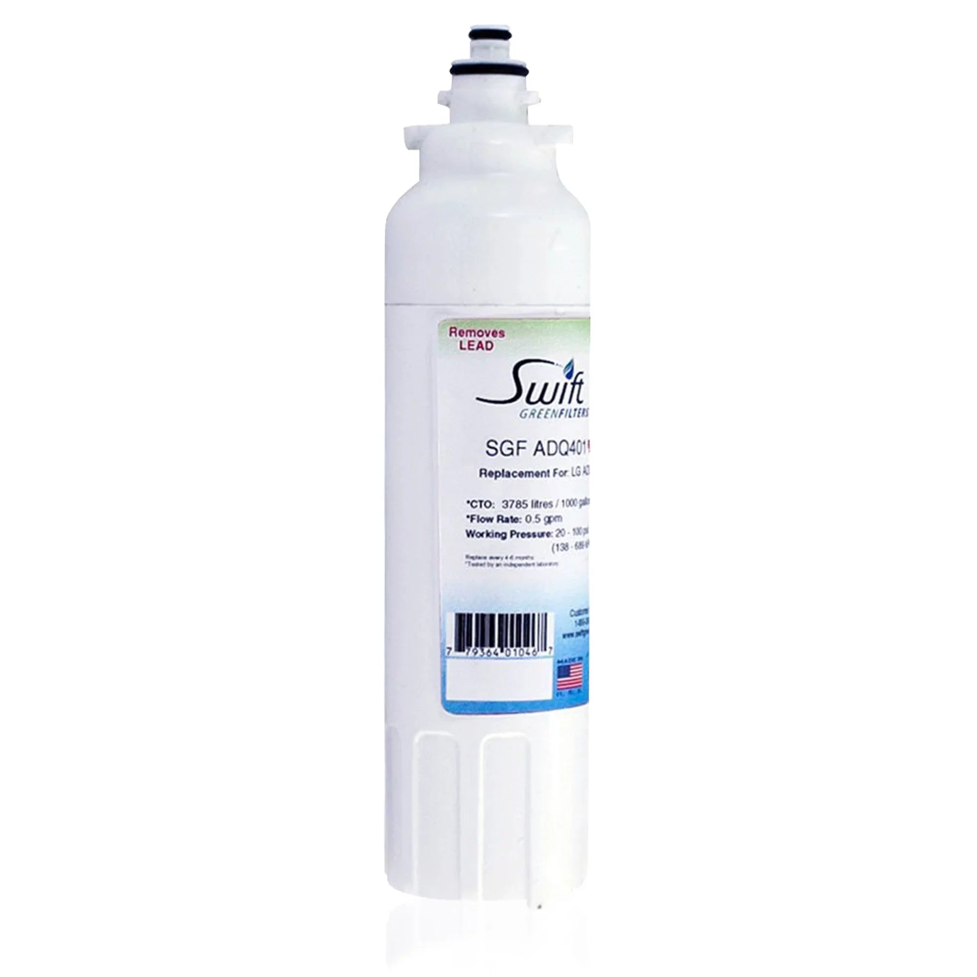 Swift Green Filters SGF-ADQ401 Rx Pharmaceutical Replacement for  LT800P Refrigerators liquid Filters(Pack of 2)
