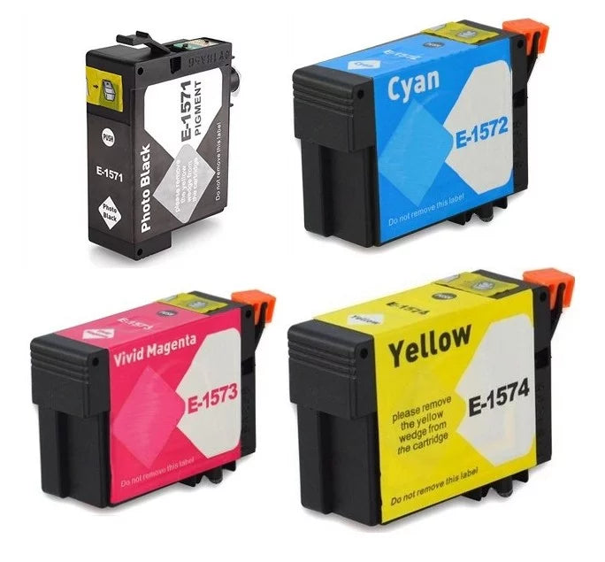157) (C13T157XL120-BCS). PrinterDash Replacement for Stylus Photo R3000 Inkjet Combo Pack (PBK/C/M/Y) (NO