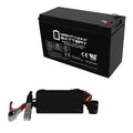 12V 7.2AH Battery Replaces Sea-Doo ZS06, EVX1272F2 + 12V 1Amp Charger