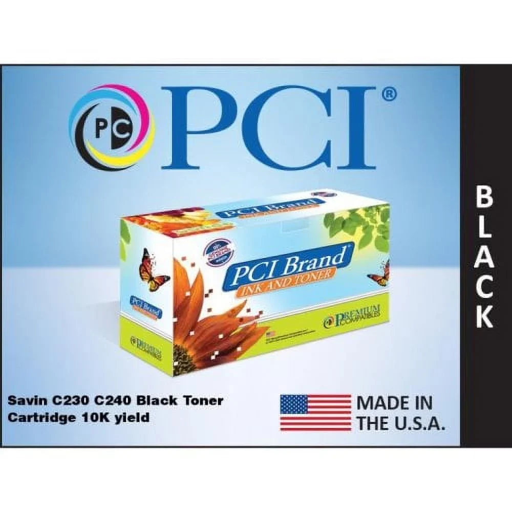 PCI® Brand Savin C9120 9125 Black Toner Cartridge 10K Yield (C9120B-PCI)