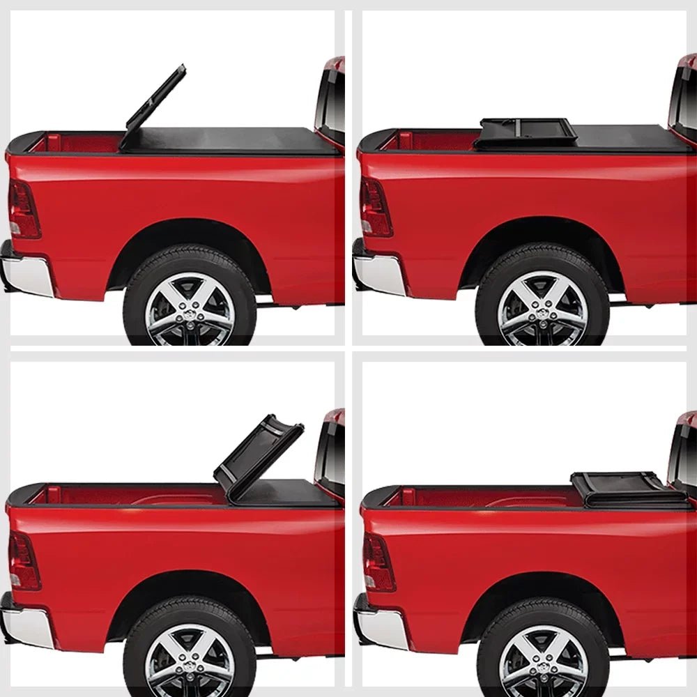 Short Bed Tonneau wrap 6.5Ft Soft Tri-Fold Fleetside for 02-09 Ram 1500/2500 Fits select: 2006-2008 DODGE RAM 1500, 2003-2009 DODGE RAM 2500