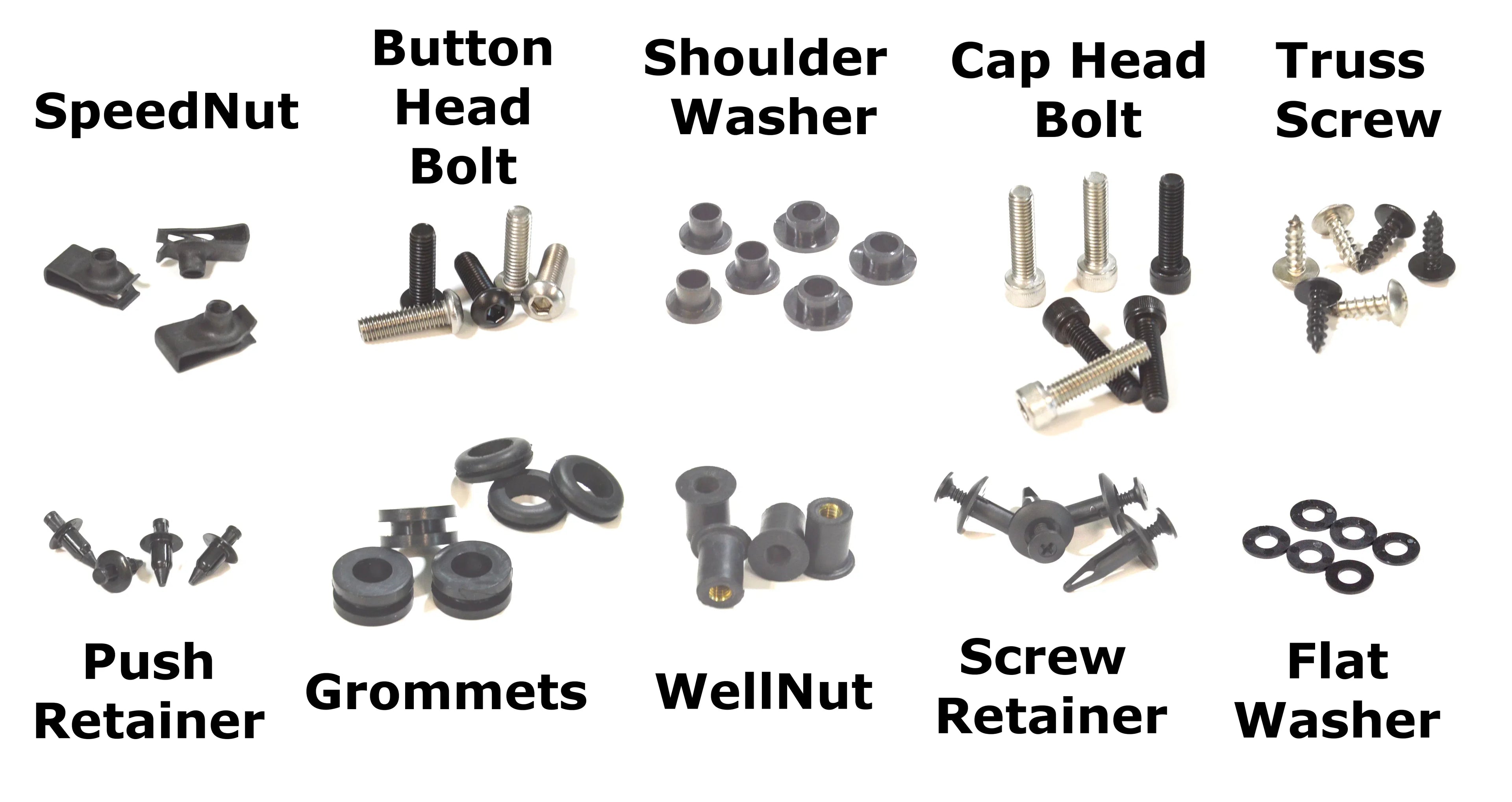 Bike Boltz Complete Black Fairing Bolt Kit for Suzuki GSX-R600 2006 - 2007 Body Screws Fasteners
