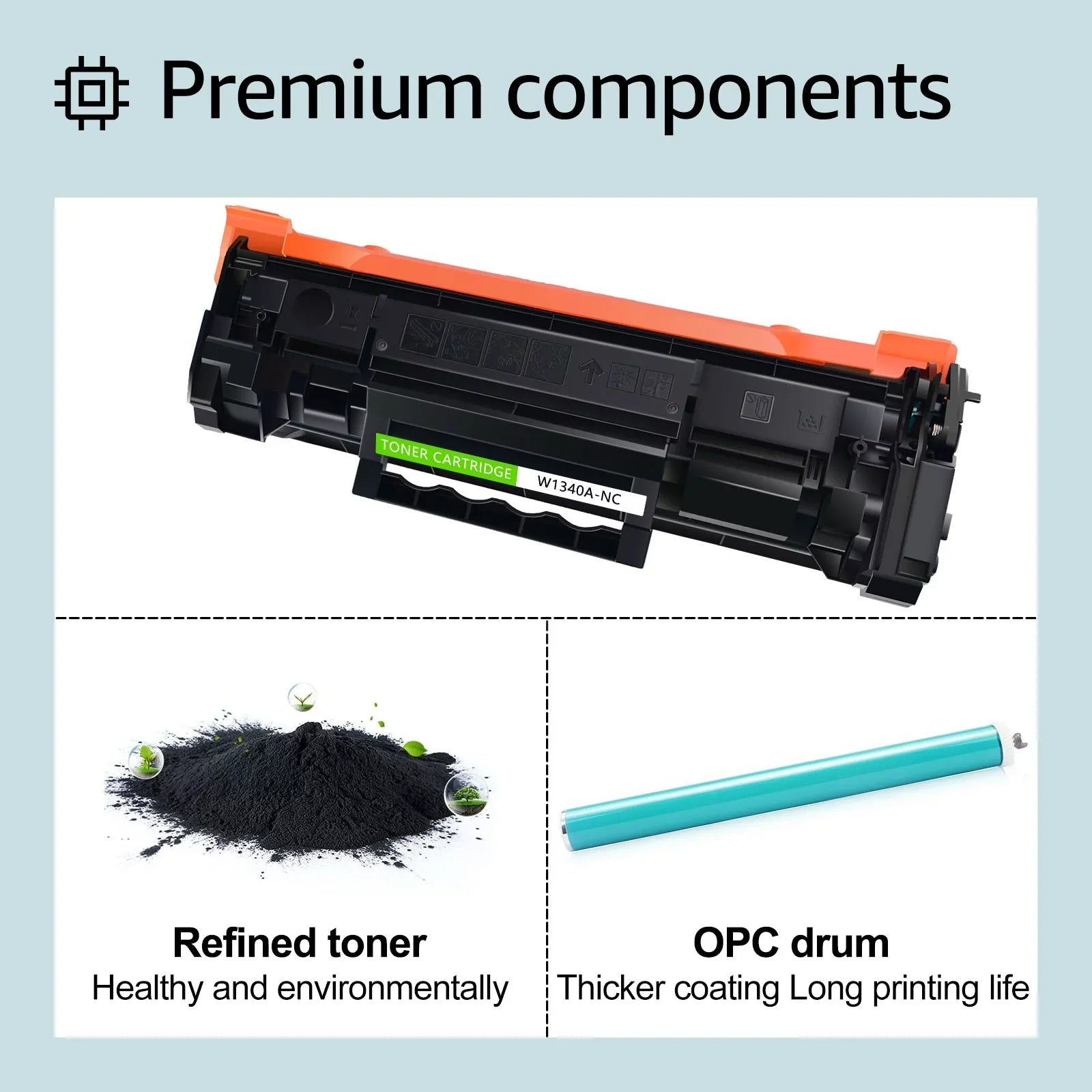 GREENCYCLE 8 appropriate for  134A W1340A (No Chip) Black Toner Cartridge Replacement with  Laserjet M209dw MFP M234dw M234sdw M234sdn Printer