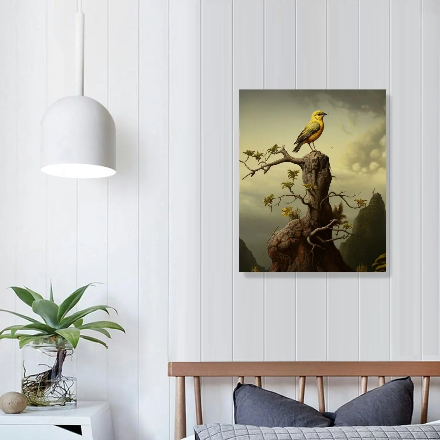 COMIO Lost Cabin Sea Eagle by James Audubon | Print in Gold Beveled Frame | Fine Artwork Painting Reproduction | Framed Wall Art Decor Poster | Hunting Gift | Image
