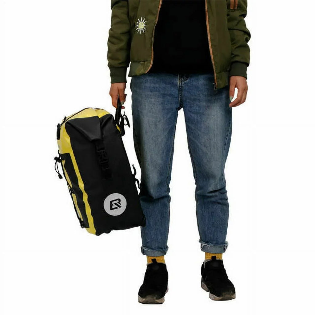ROCKBROS Multifunction Road MTB Mountain Bike Bag Bicycle Pannier Rear Seat Trunk Bag 20-27L Yellow