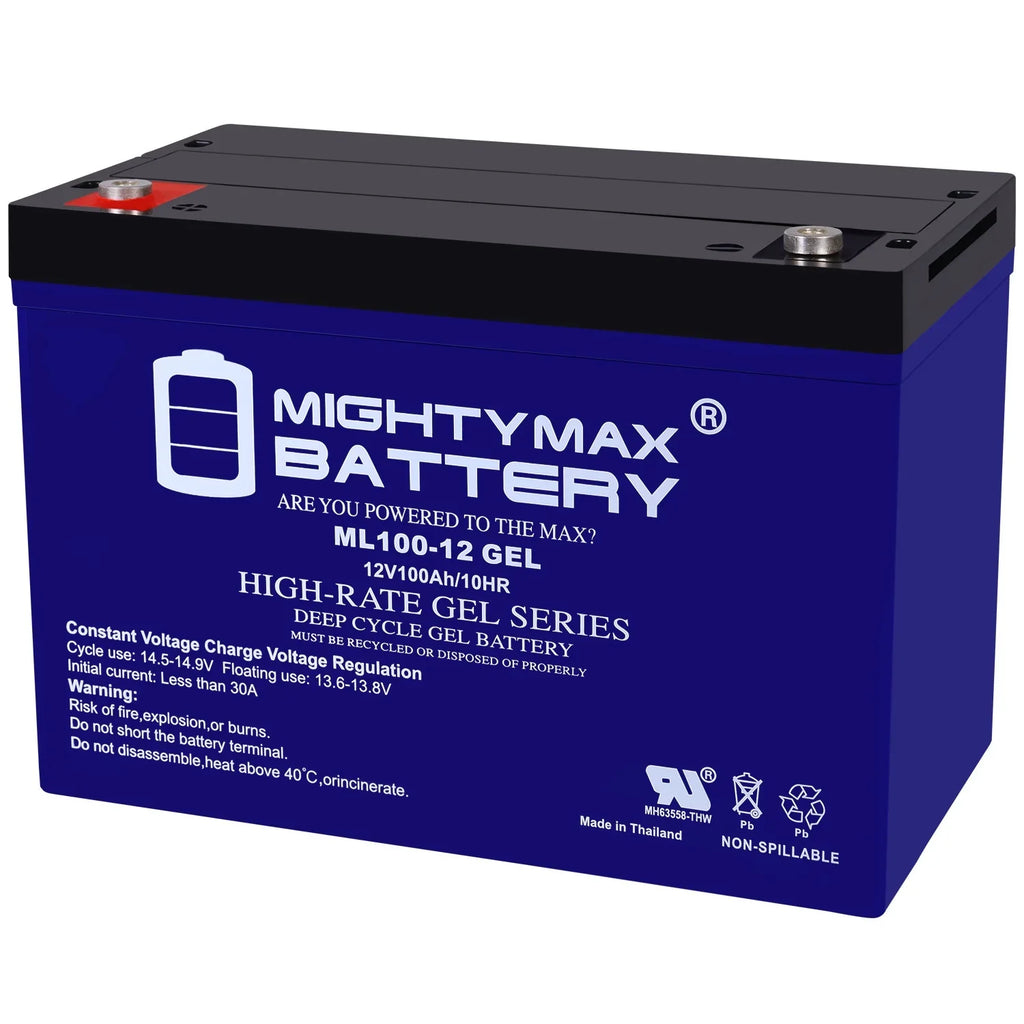 12V 100AH GEL Replacement Battery appropriate with Minnkota Trolling Motors