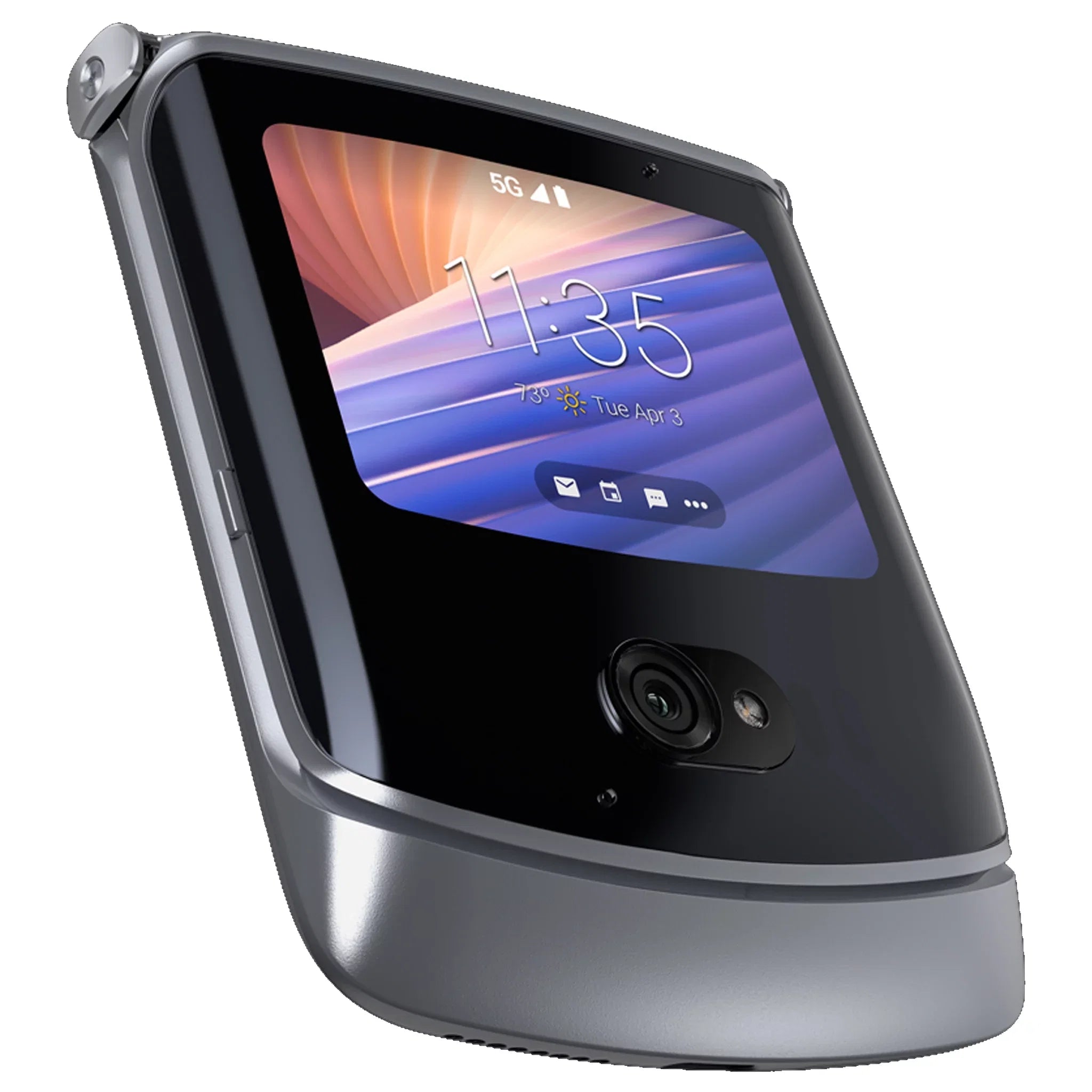 Motorola Razr 5G (2020) Dual-SIM XT2071-4 256GB ROM + 8GB RAM (GSM Only | No CDMA) Factory Unlocked Flip Android Smartphone (Liquid Mercury) - International Version