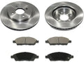 Front Brake Pad and Rotor Kit - appropriate with 2012 - 2019 Nissan Versa 1.6L 4-Cylinder 2013 2014 2015 2016 2017 2018