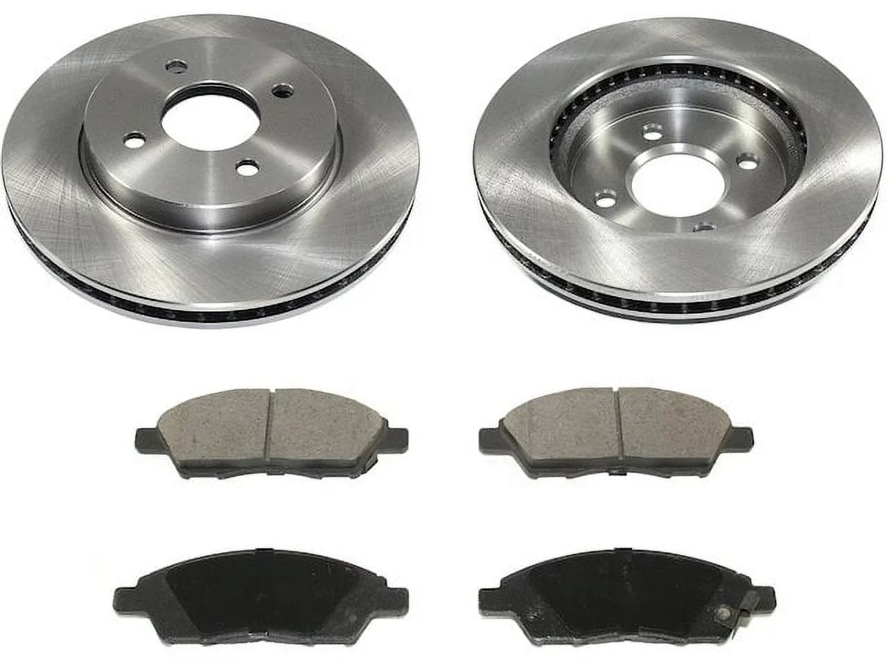 Front Brake Pad and Rotor Kit - appropriate with 2012 - 2019 Nissan Versa 1.6L 4-Cylinder 2013 2014 2015 2016 2017 2018