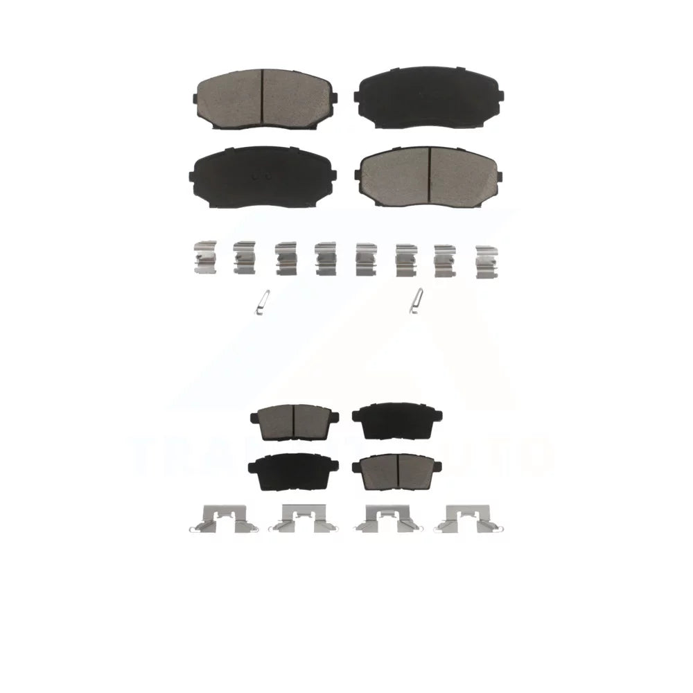Front Rear Ceramic Brake Pads Kit For  Edge Mazda CX-9 CX-7 Lincoln MKX KCX-100191