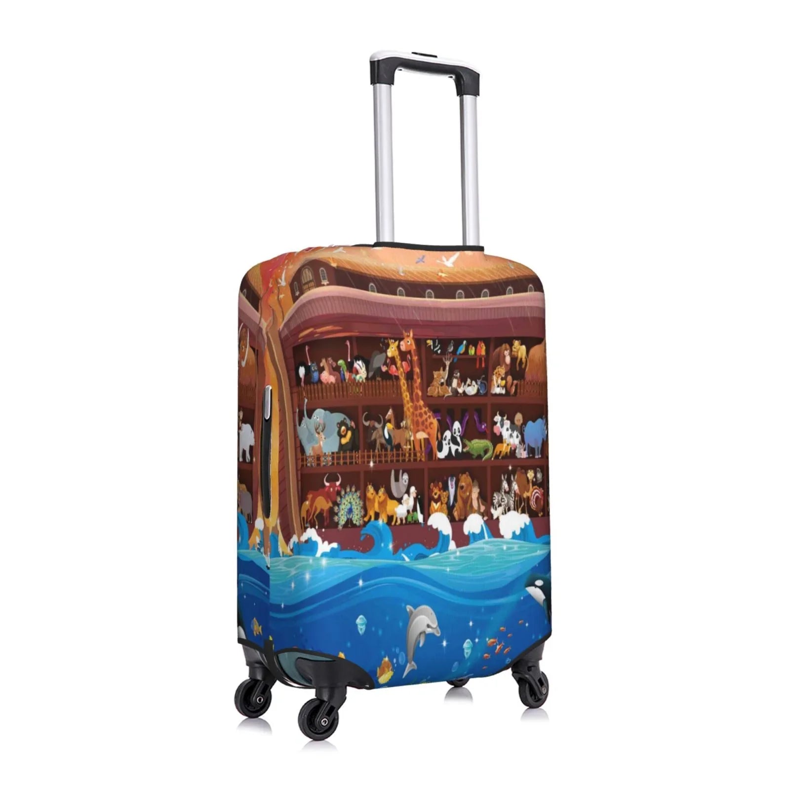 Junzan Animals On Noah'S Ark2 Print Washable Luggage shield - Fashion Suitcase Protector Fits 18-32 Inch Luggage