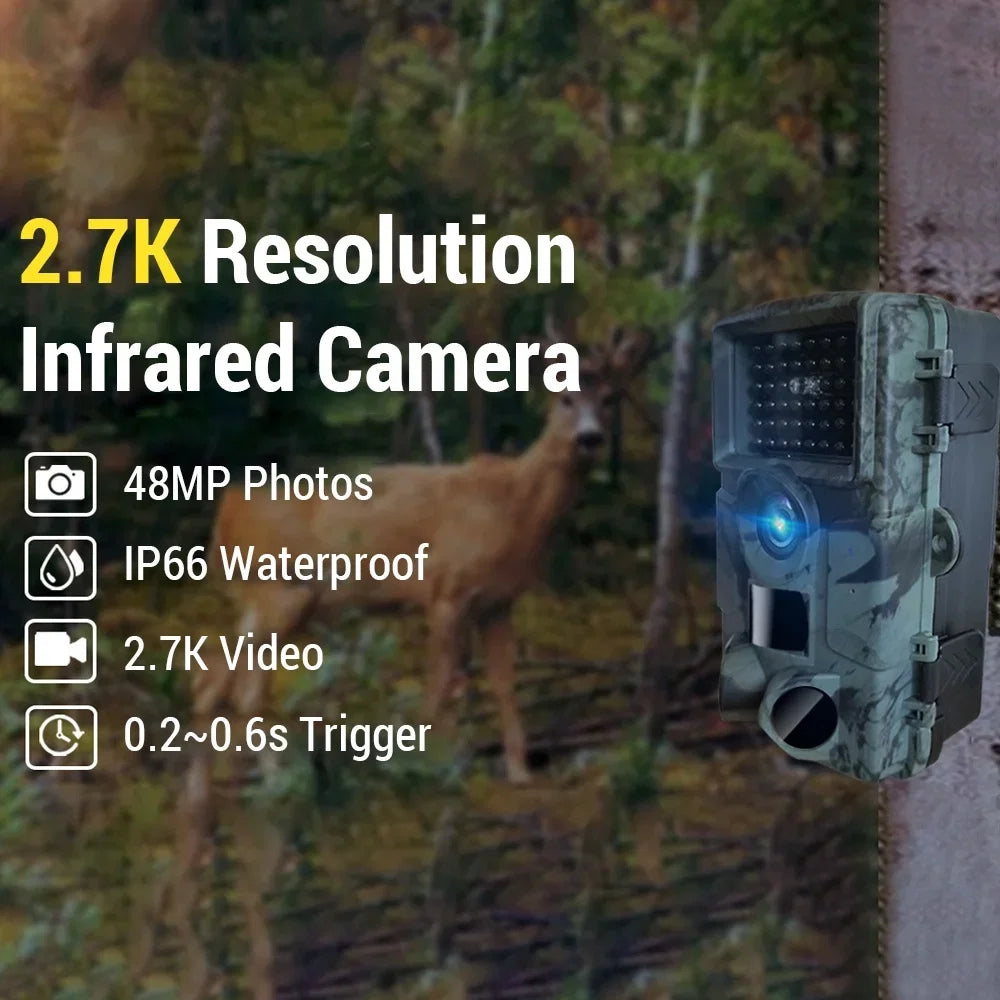Dcenta WiFi Night Vision Waterproof Camcorder with Motion Activated 940nm Infrared Light Capture Every Moment