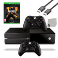 Xbox One Original 500GB Gaming Console Black HDMI Cable 2 Controller Included With Call of Duty Black Ops 4 Game BOLT AXTION Bundle Used