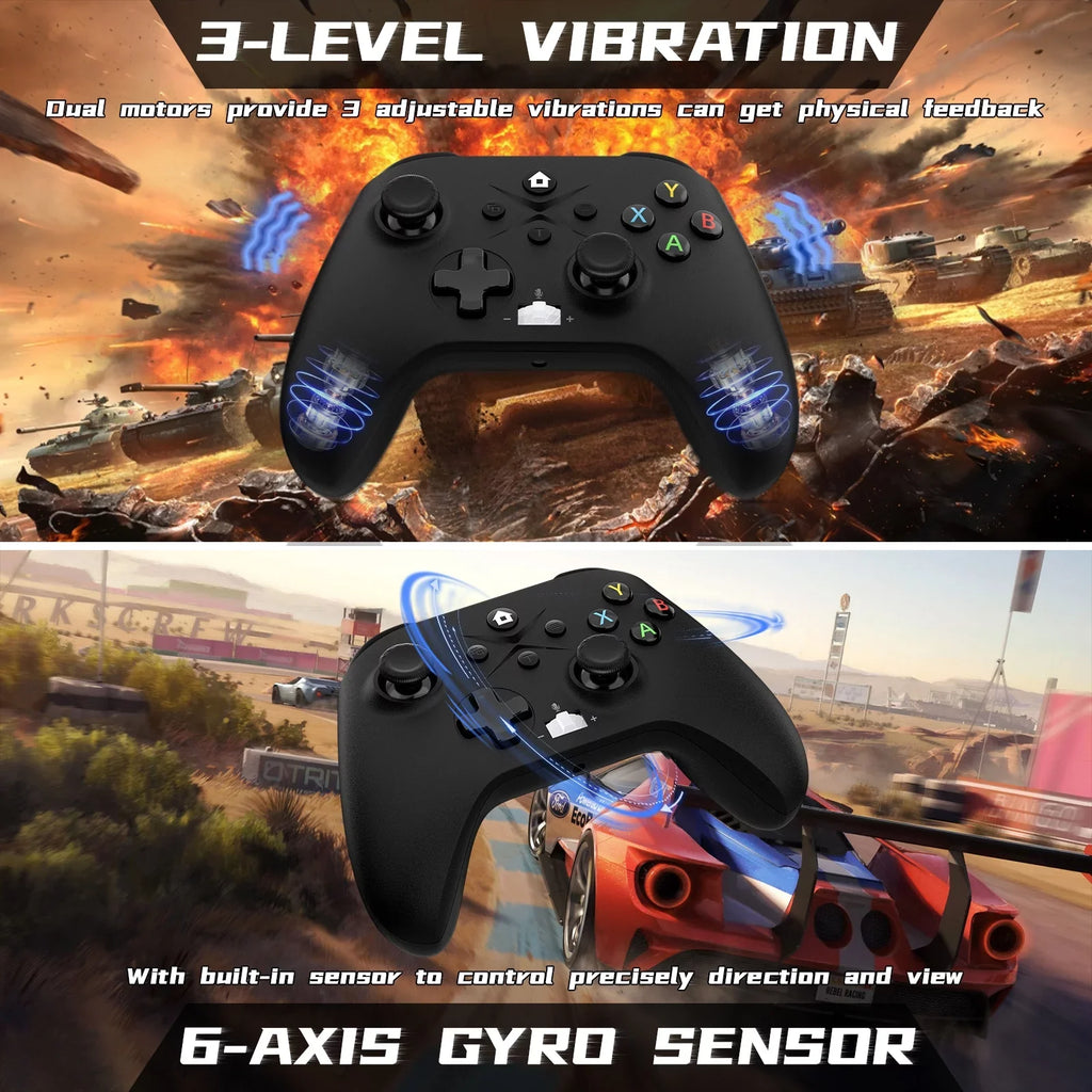 Bonacell Xbox Controller Wireless, (Watch Video to Update XBOX)Game Controller for Xbox one, Xbox One S/X, Xbox Series X/S Consoles, with Dual Vibration/Stable Connection/3.5mm Headphone Jack