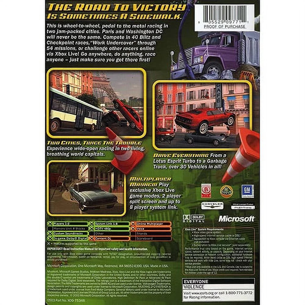 Midtown Madness - Xbox - DVD - English