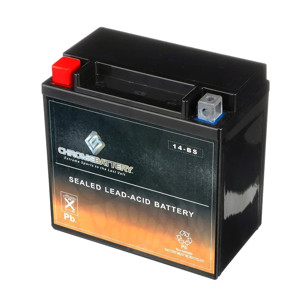 Tourer) 1100cc 01-'07. E. C. Chrome Battery YTX14-BS (14-BS 12 Volt,12 Ah, 200 CCA) Motorcycle Battery for Honda Vt1100c, C3, T Shadow (spirit, Aero, A