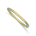 Auriga 14k Yellow Gold Polished and Grooved 5mm Hinged Bangle for Men