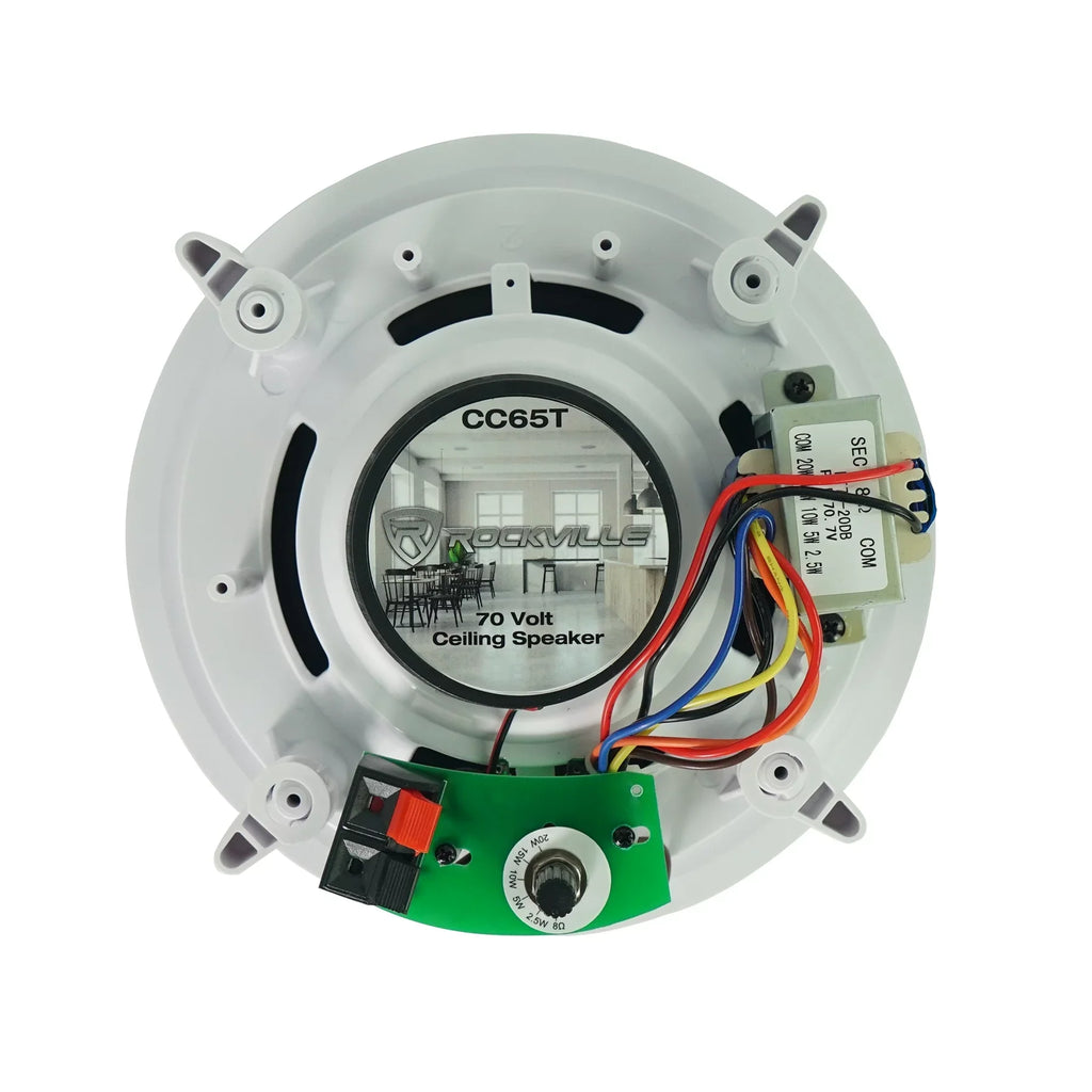 6-Zone Amp+6) 3.5" White Cube+2) JBL Pendant and Ceiling Speakers for Restaurant/Bar