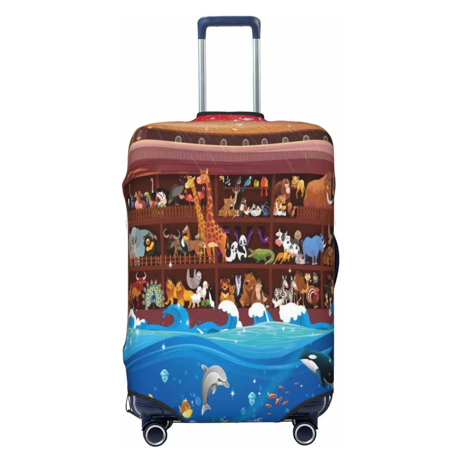 Junzan Animals On Noah'S Ark2 Print Washable Luggage shield - Fashion Suitcase Protector Fits 18-32 Inch Luggage