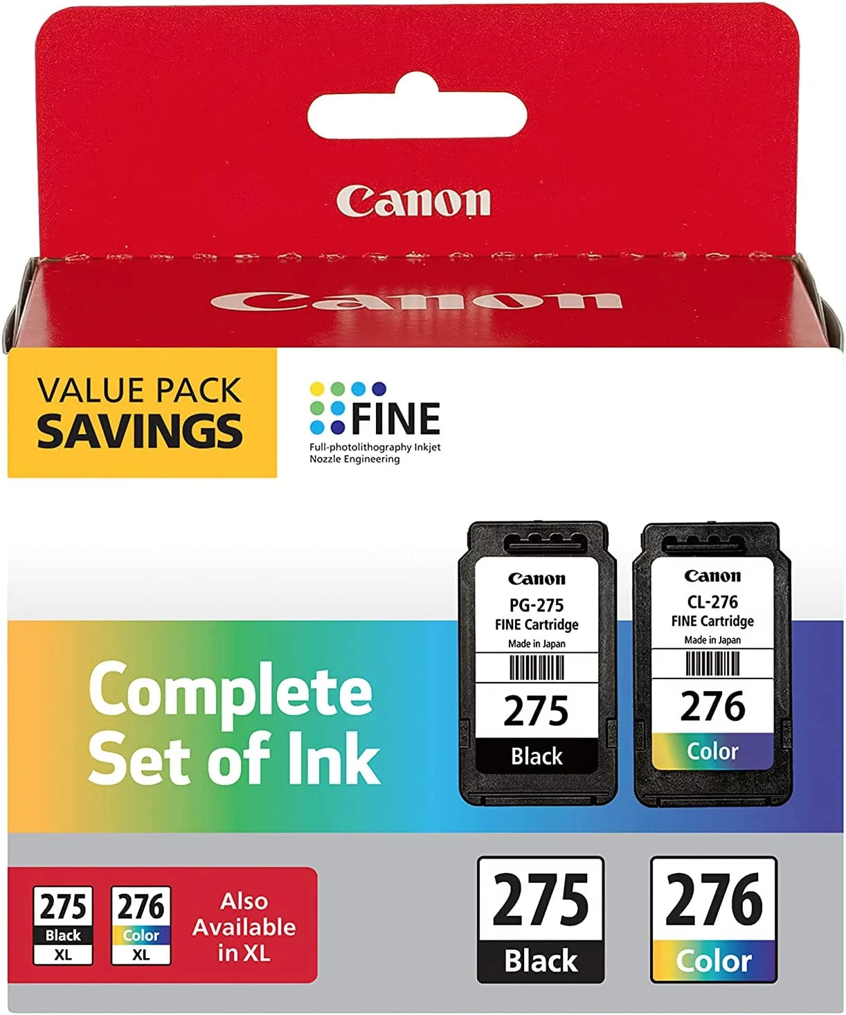 Multi Color Ink Value Pack PG-275/CL-276 100 Yield for Printers