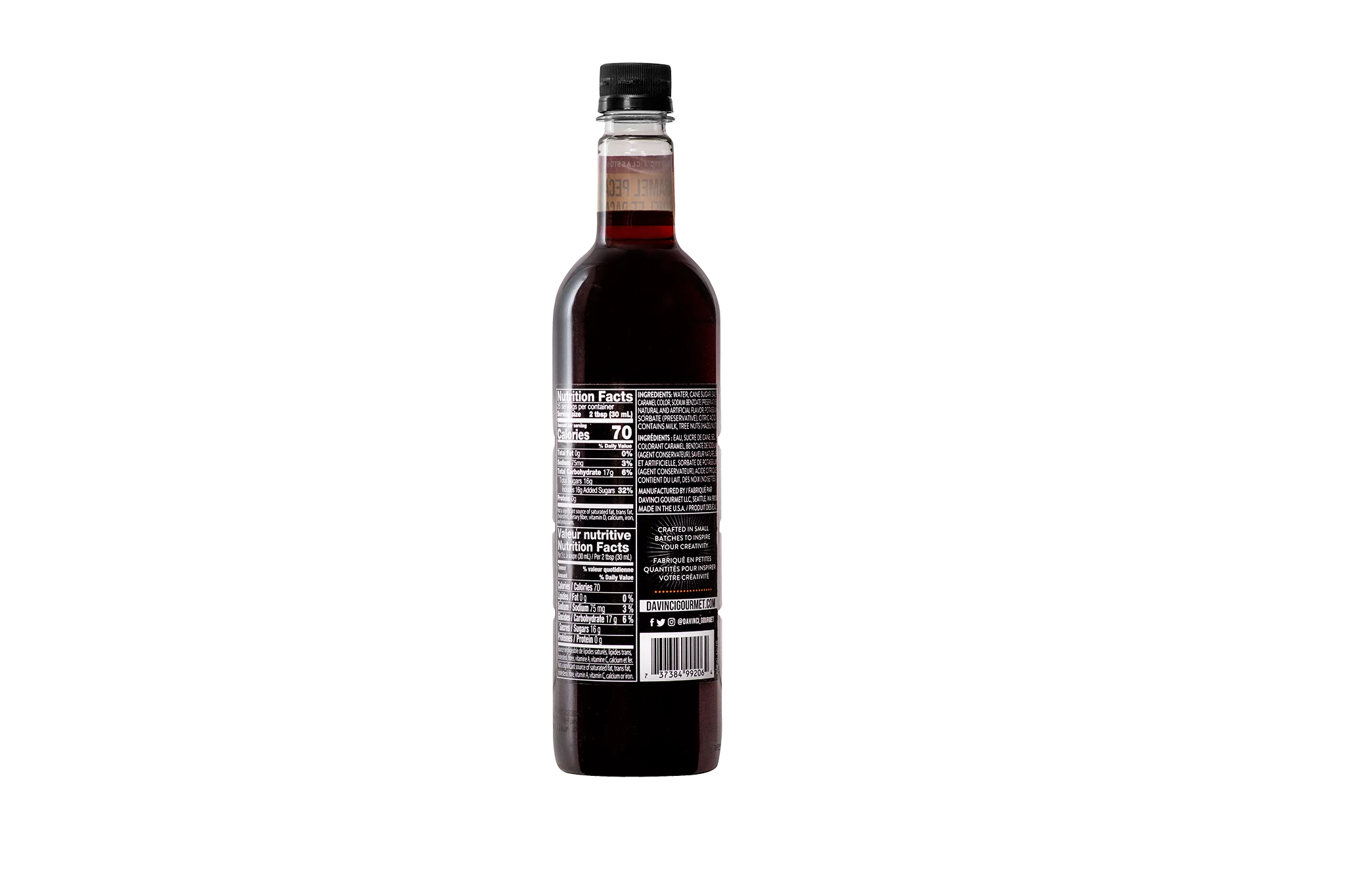 DaVinci Gourmet Classic Caramel Pecan Syrup, 750 ml
