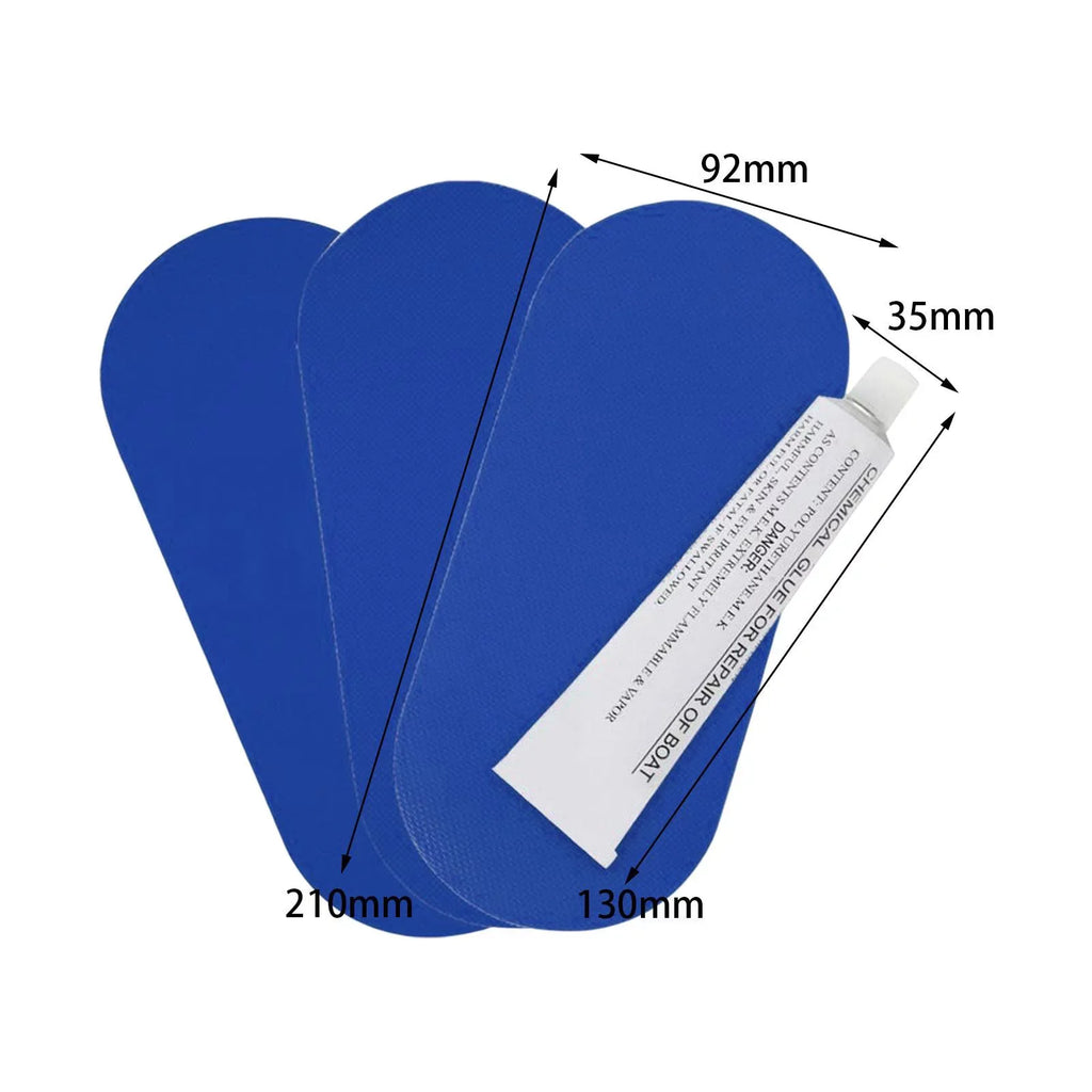 GARENDE 6xBoat Repair PVC Repair es for Dinghy Canoe Swimming