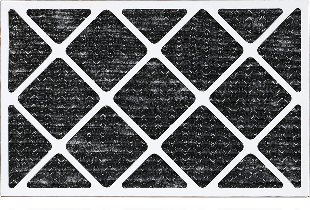 Filterbuy 16x30x1 MERV 8 Odor Eliminator Pleated HVAC AC Furnace Air Filters with Activated Carbon (12-Pack)