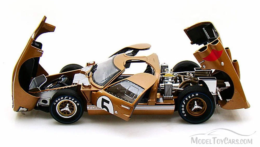 1966  GT-40 MK II #5, Gold - Shelby  SC403 - 1/18 Scale Diecast Model Toy Car