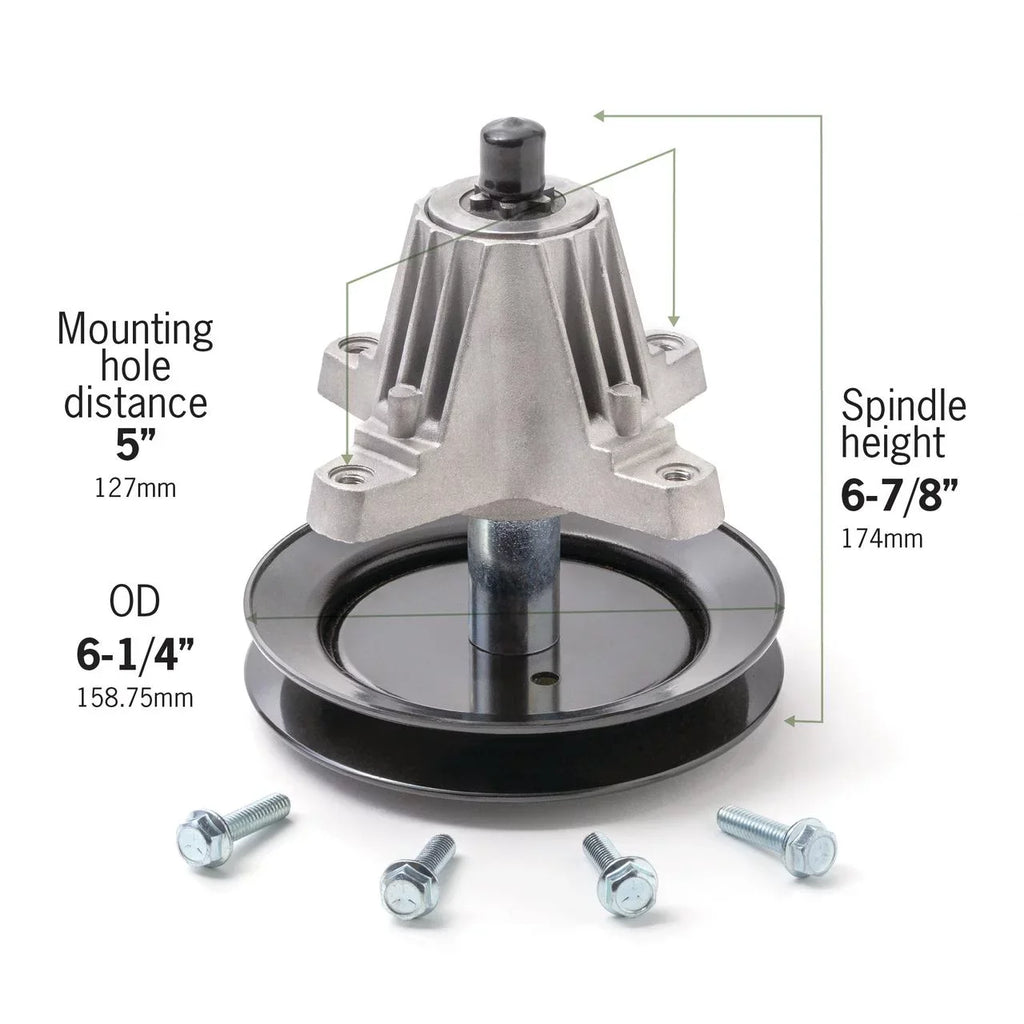 Terre Products, Lawn Mower Spindle Assembly, Fits 30 inch and 42 inch Mini Riders, suitable with Cub Cadet, MTD, Troy-Bilt, Replaces 618-04822, 618-04822A, 618-04889, 918-04822, 918-04822A, 918-0482
