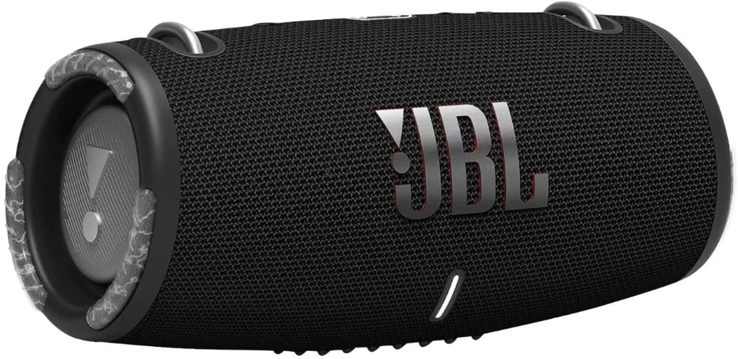 JBL Xtreme 3 - Portable Bluetooth Speaker Bundle with Silicone Carrying Sleeve shield (Black w/Red Sleeve)