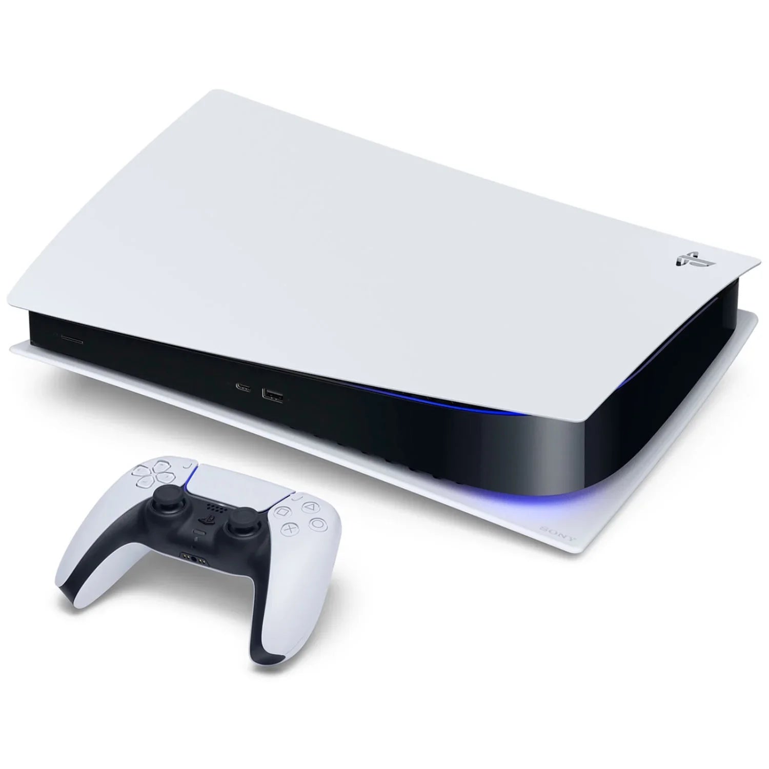 Playstation 5 Disc Version Console with Extra Pink Controller and Black PULSE 3D Headset Bundle with Cleaning Cloth