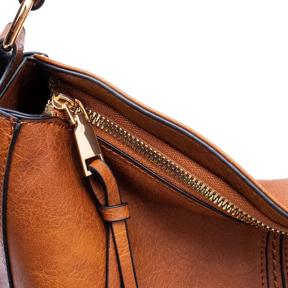 BESTSPR Women Leather Handbag Shoulder Crossbody Bag Tote Satchel Handbag