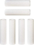6 pk 10"x2.5" 5 Micron Grooved Sediment Melt Blown Filters Cartridges (suitable Replace Aqua-Pure AP110, Whirlpool WHCF-GD05, Watts FPMBG-5-975)