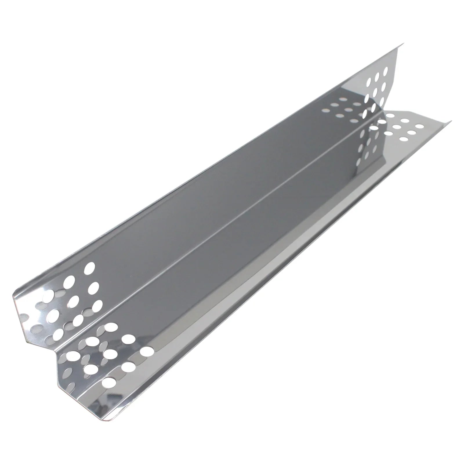 2-Pack BBQ Grill Heat Shield Plate Tent Replacement Parts for Jenn Air 720-0709B - Old - matching Barbeque Stainless Steel Flame Tamer, Flavorizer Bar, Vaporizer Bar, Burner wrap 16 1/8"