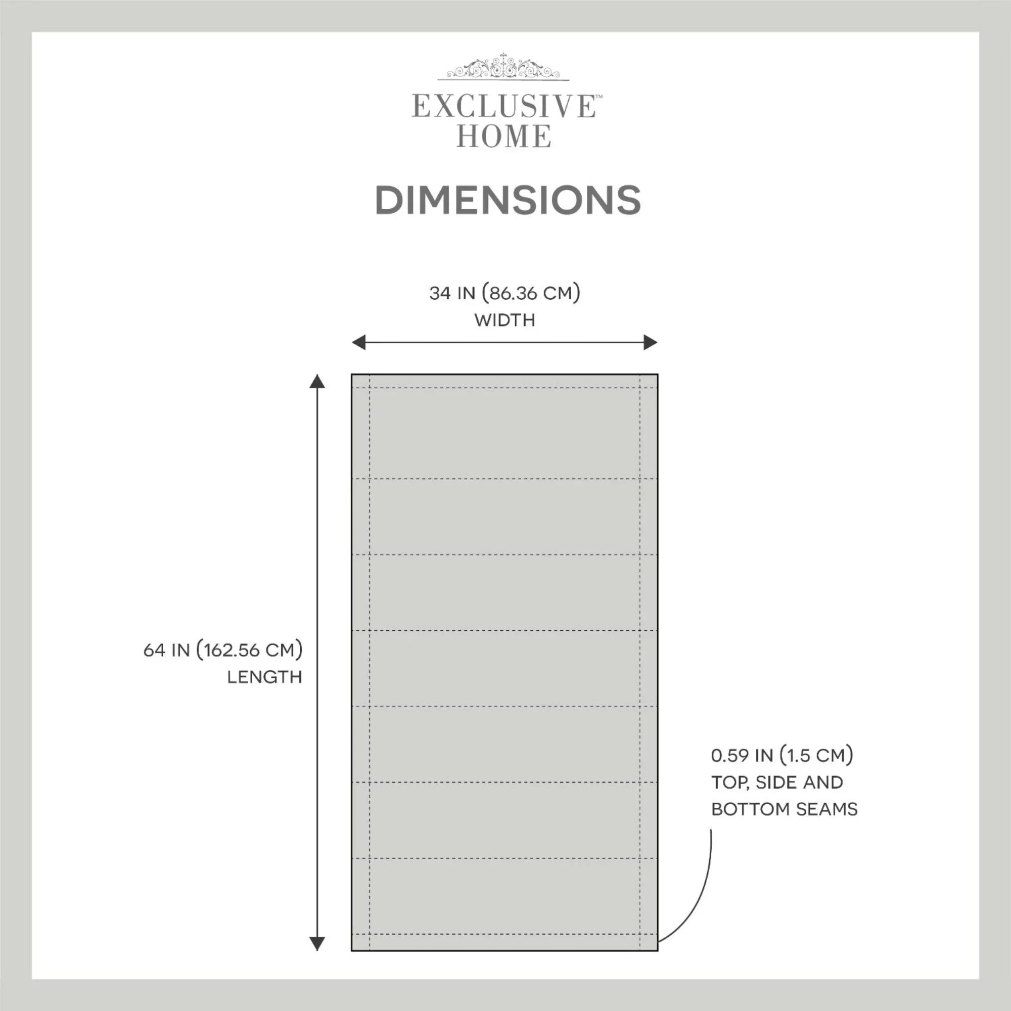 Exclusive Home Esme Total Blackout Roman Shade, 34"x64", Slate Blue