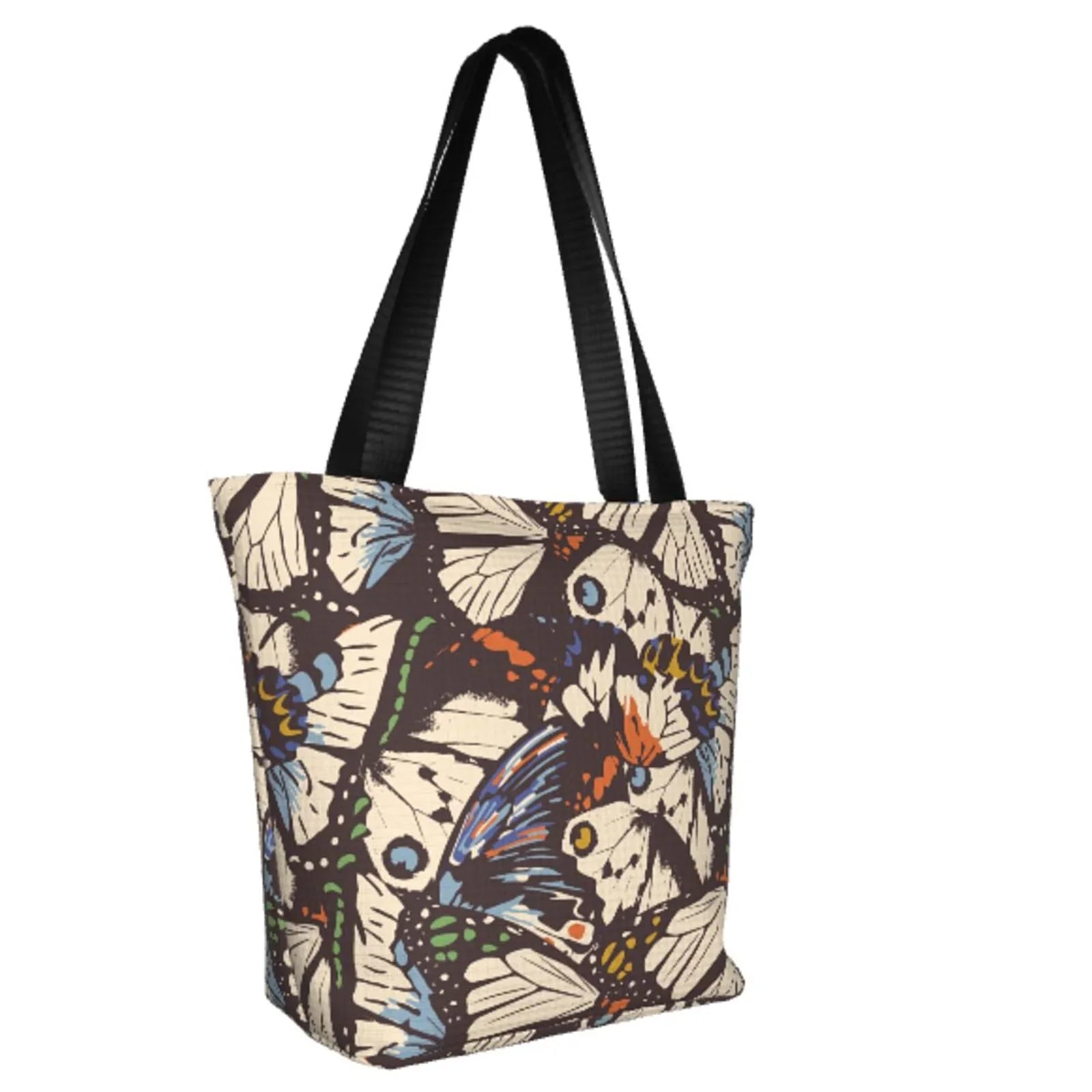 Lukts Vector Butterflies Tote Bag,Shoulder Bag Women'S Hobos Handbags Large Capacity Shopping Bag